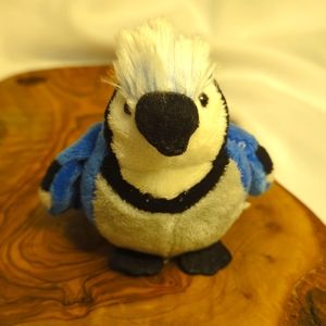 Ganz Webkinz Lil' Kinz Blue Jay Bird Plush Stuffed Animal Toy 5"  HS504 No Code